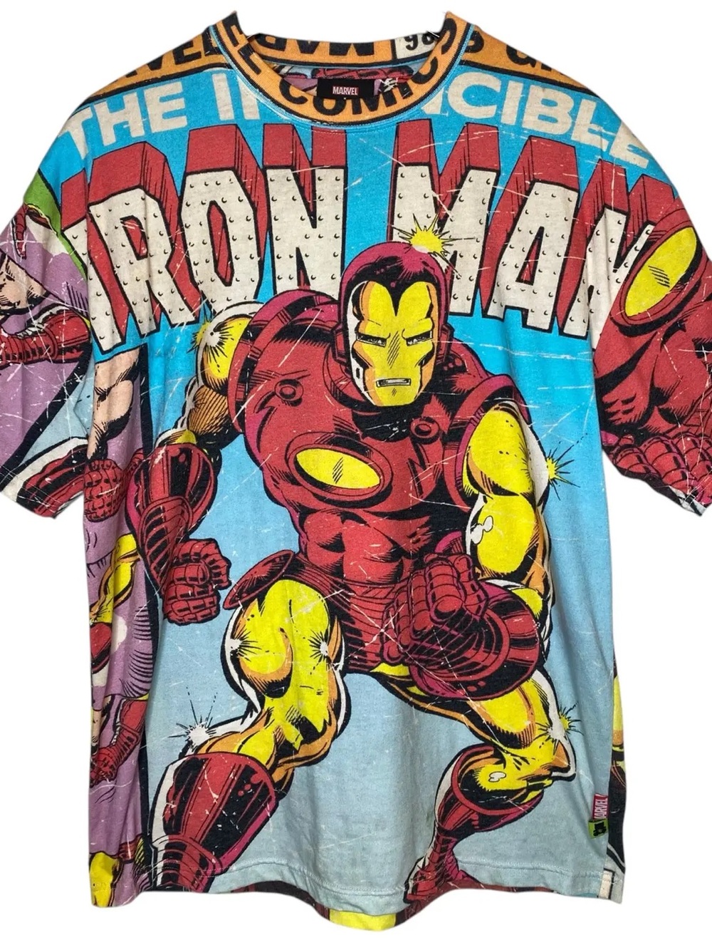 Marvel x Teddy Fresh Iron Man Comic Book Graphic Tee